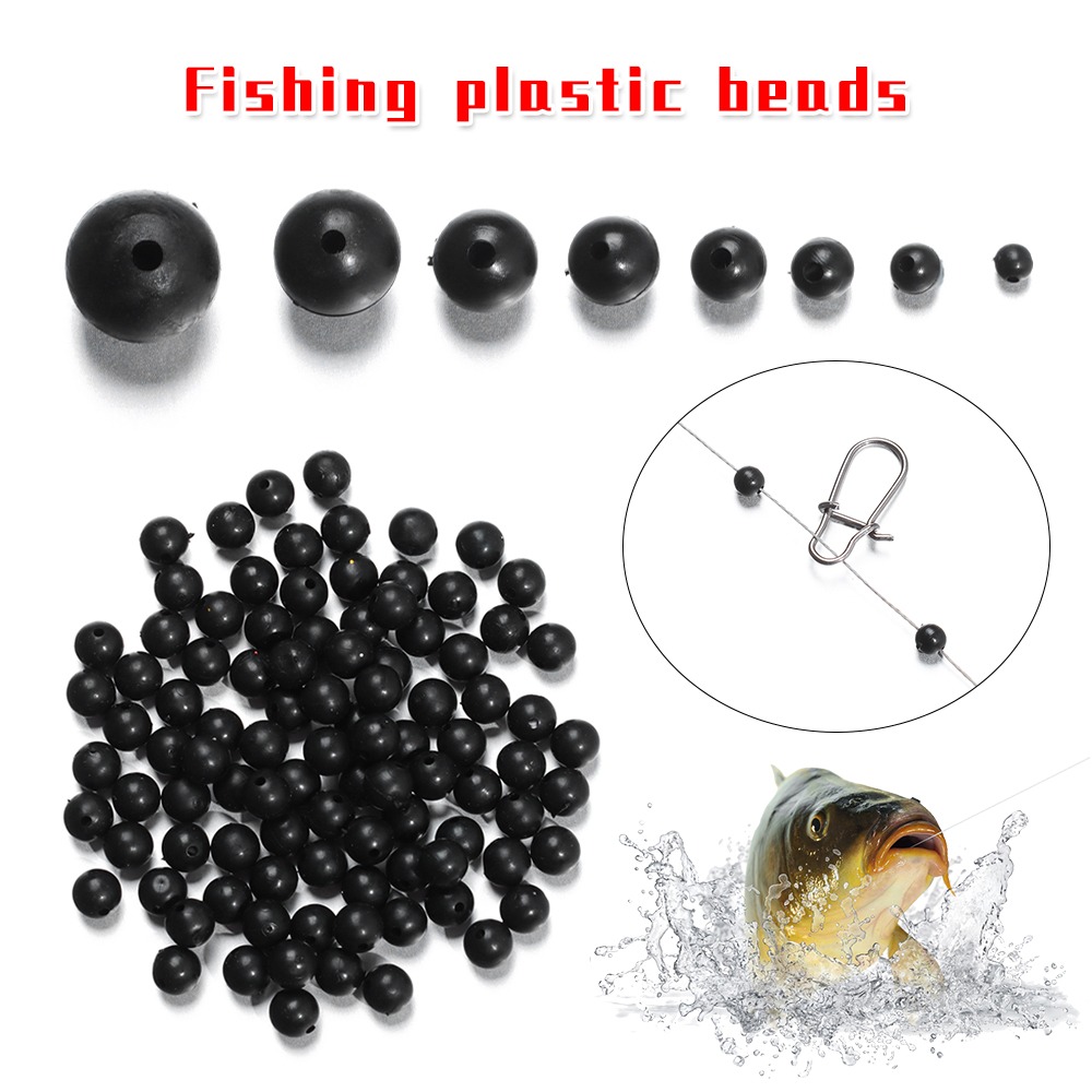 Fishing Equipment Lures - 100 Buah/Lot Manik-manik Pancing Penghenti Ruang