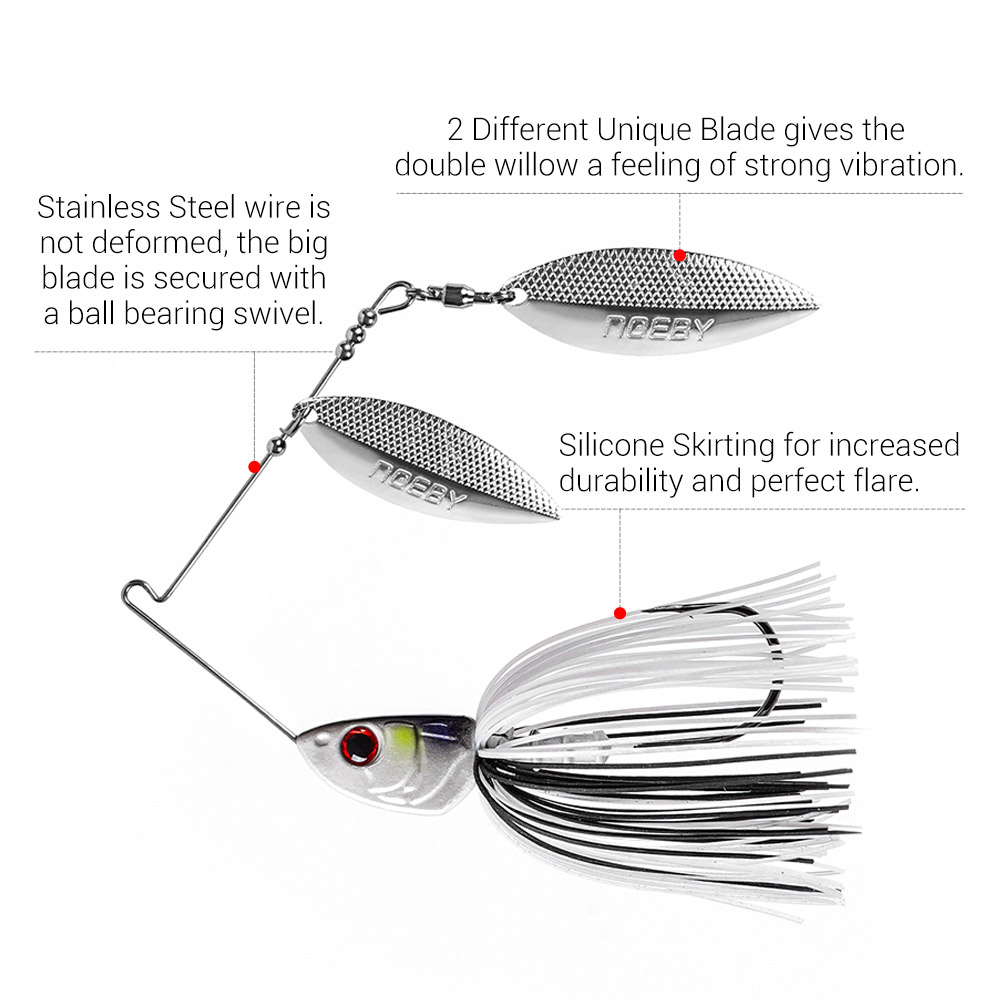 Noeby Spinnerbait 10.5G 14G 21 - Jig Head Lure ulasan dan harga